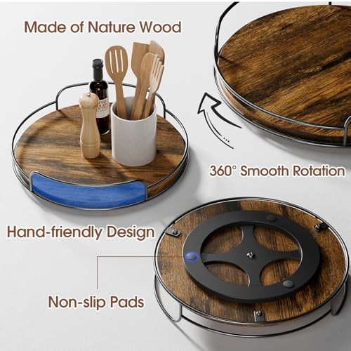 2 Pack 9'' 10'' Lazy Susan Turntable Organizer for Table Top 9in+10in 2 Pack gallery
