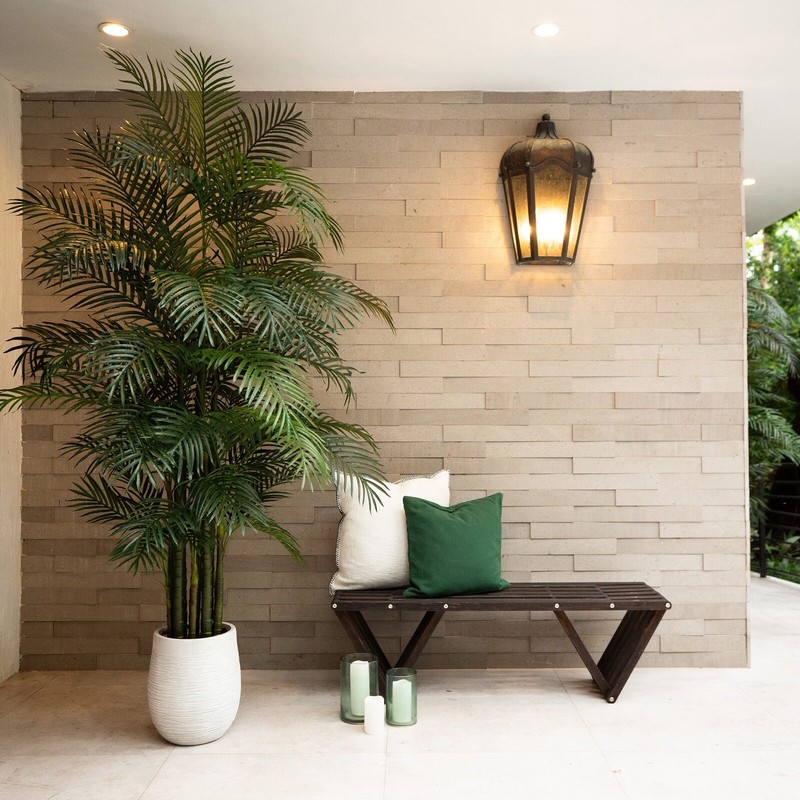 10’ UV Resistant Artificial Areca Palm Tree (Indoor/Outdoor). Retail $419 gallery