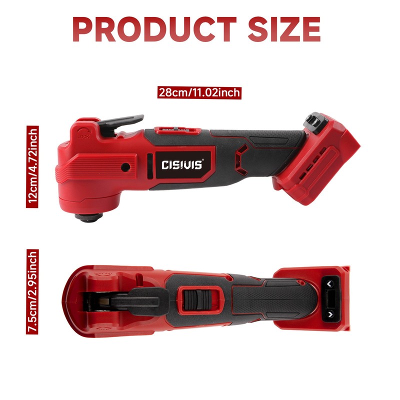 Cordless Multi-Tool Oscillating Tool for Milwaukee M18 Battery - Variable Speed gallery