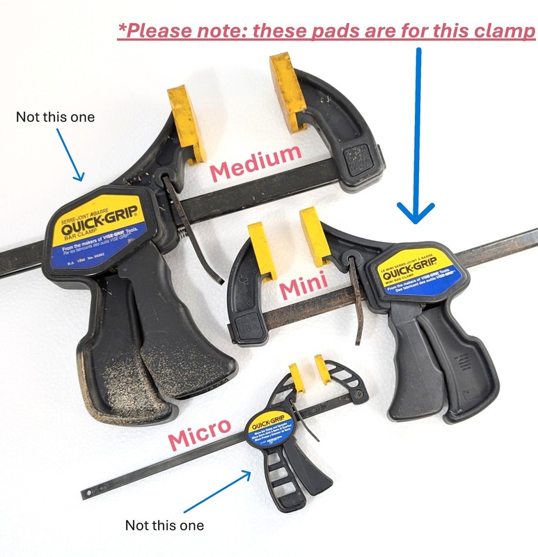 Irwin Quick-Grip One-Handed Mini Bar/Trigger Clamp Replacement Pads 1826578 gallery
