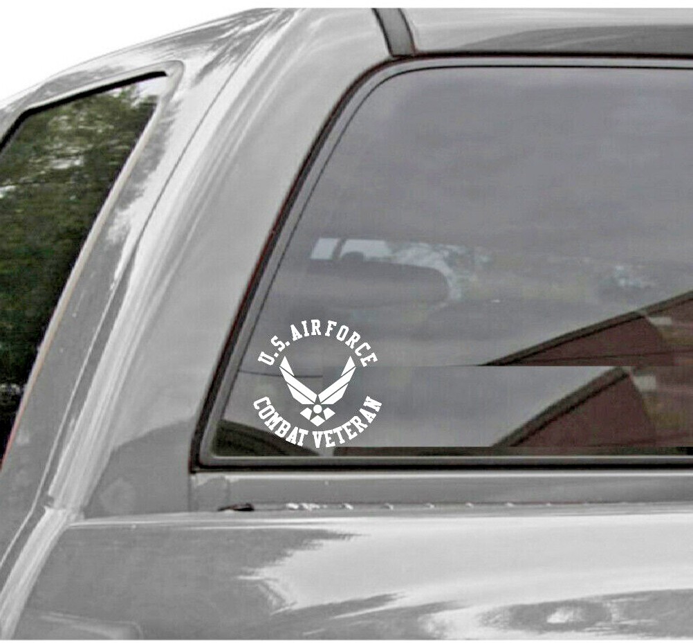 U.S. AIR FORCE COMBAT VETERAN Vinyl Window Decal UNITED STATES AIR FORCE gallery