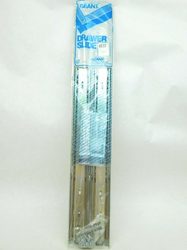 Pair - Grant 4932 - 24" Full Extension Drawer Slides HEAVY DUTY! 120 Lbs ES