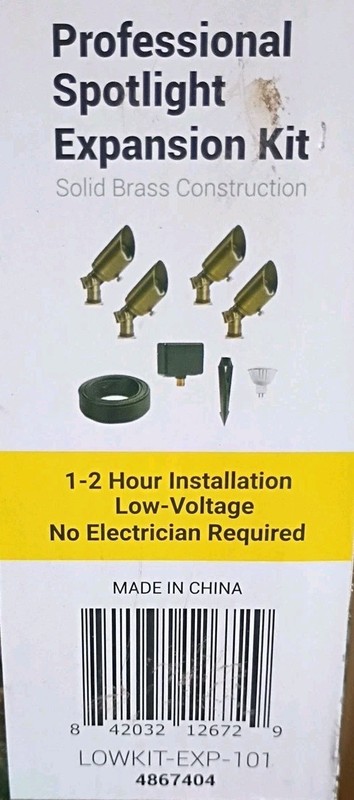 VOLT 4x Professional Spotlight Expansion Kit - Solid Brass LOWKIT-EXP-101 gallery