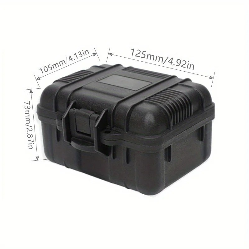 6 Sizes Black Hard Shell PP Toolbox Shockproof Portable Tool Storage Case gallery