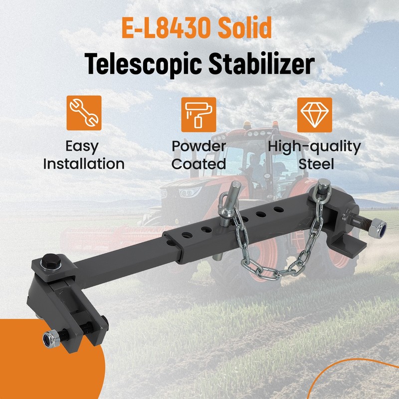 Solid Telescopic Stabilizer for Kubota Tractor L3000 L2800 L3400 L3901 L8430 gallery