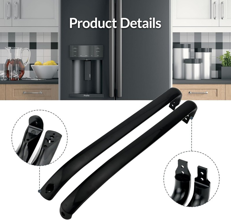 Refrigerator Door Handle Set WR12X22183 replace AP5948588 PS9494525 GTH18GBDCRWW gallery