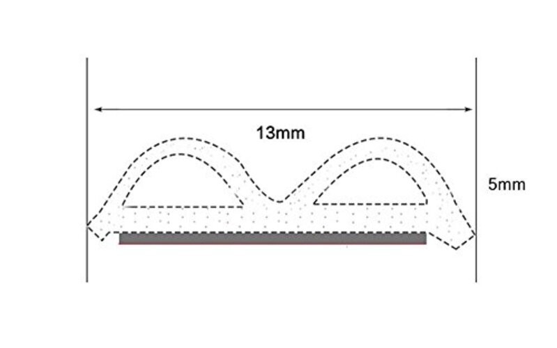 33Ft Universal Self Adhesive Weather Seal Strip for Car, 51/100 33 Feet Long gallery