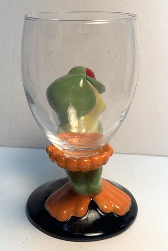 Rainforest Cafe Cha Cha Tree Frog Wine Glass Goblet gallery
