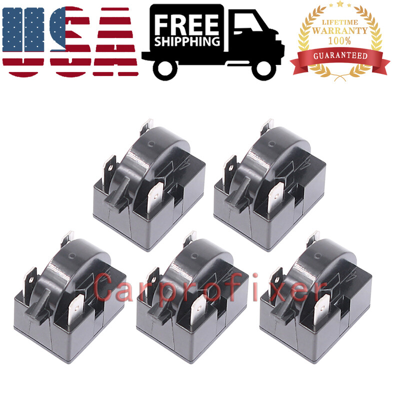 5*Start Relay PTC 4.7 Ohm 3Pin For Refrigerator Danby Magic Chef Kenmore QP2-4.7 gallery