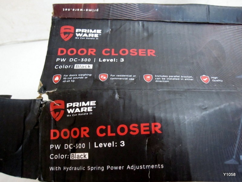 PrimeWare Automatic Door Closer DC-300 Black Level 3 Residential & Commercial gallery