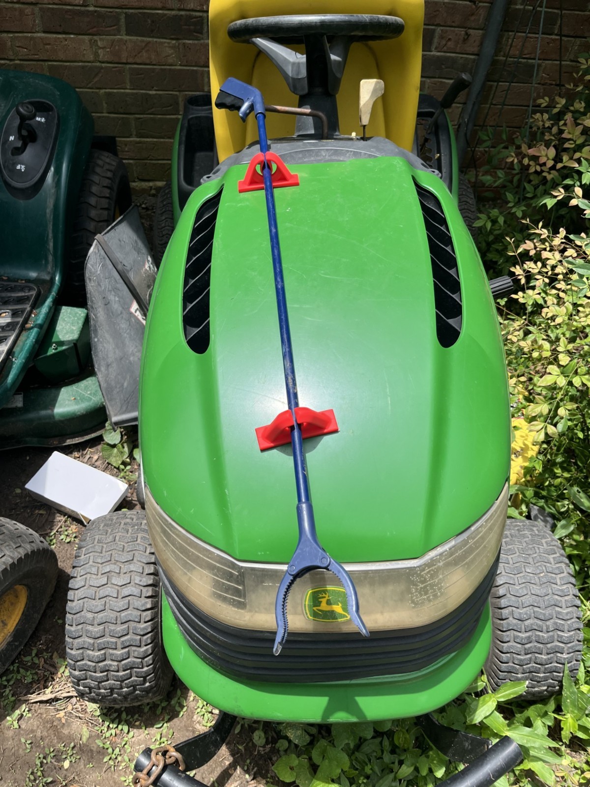 Lawnmower / Pick Up Stick Grabber Tool holder ( GRABBER TOOL NOT INCLUDED ) gallery