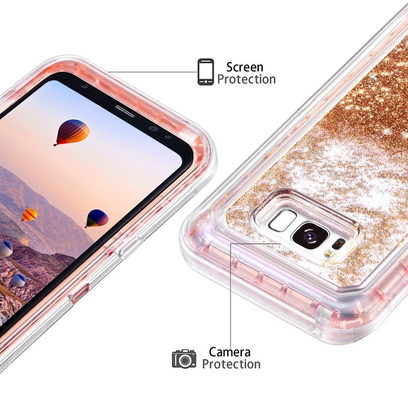 For Samsung Note 8/9/ S8/S9+Plus Shockproof Liquid Glitter Defender Case Cover gallery