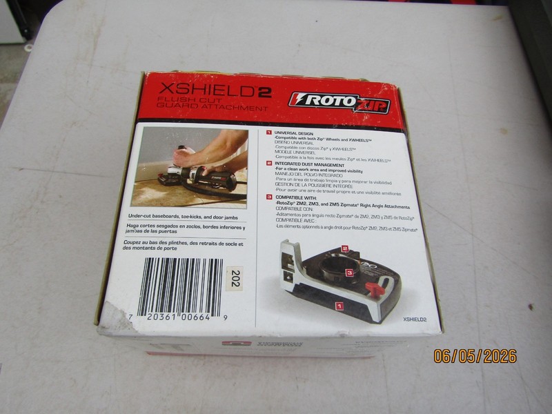 Rotozip XShield 2 Flush Cut Guard Attachment NEW Factory Sealed NOS gallery