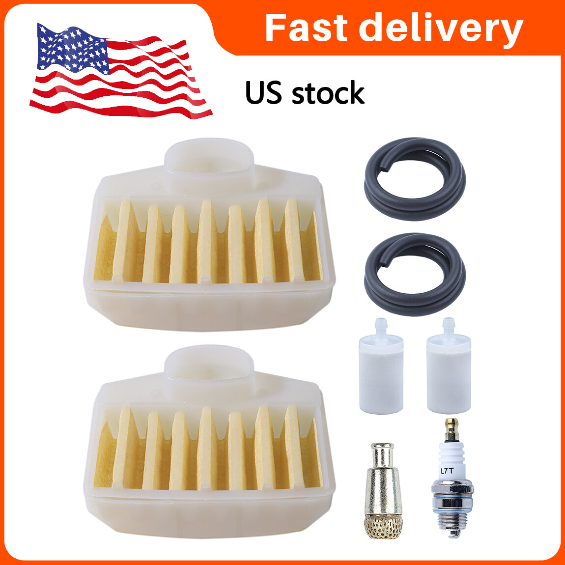 Air Filter fuel filter Kit For Husqvarna 365 372 371 362 Chainsaw w/ spark plug gallery