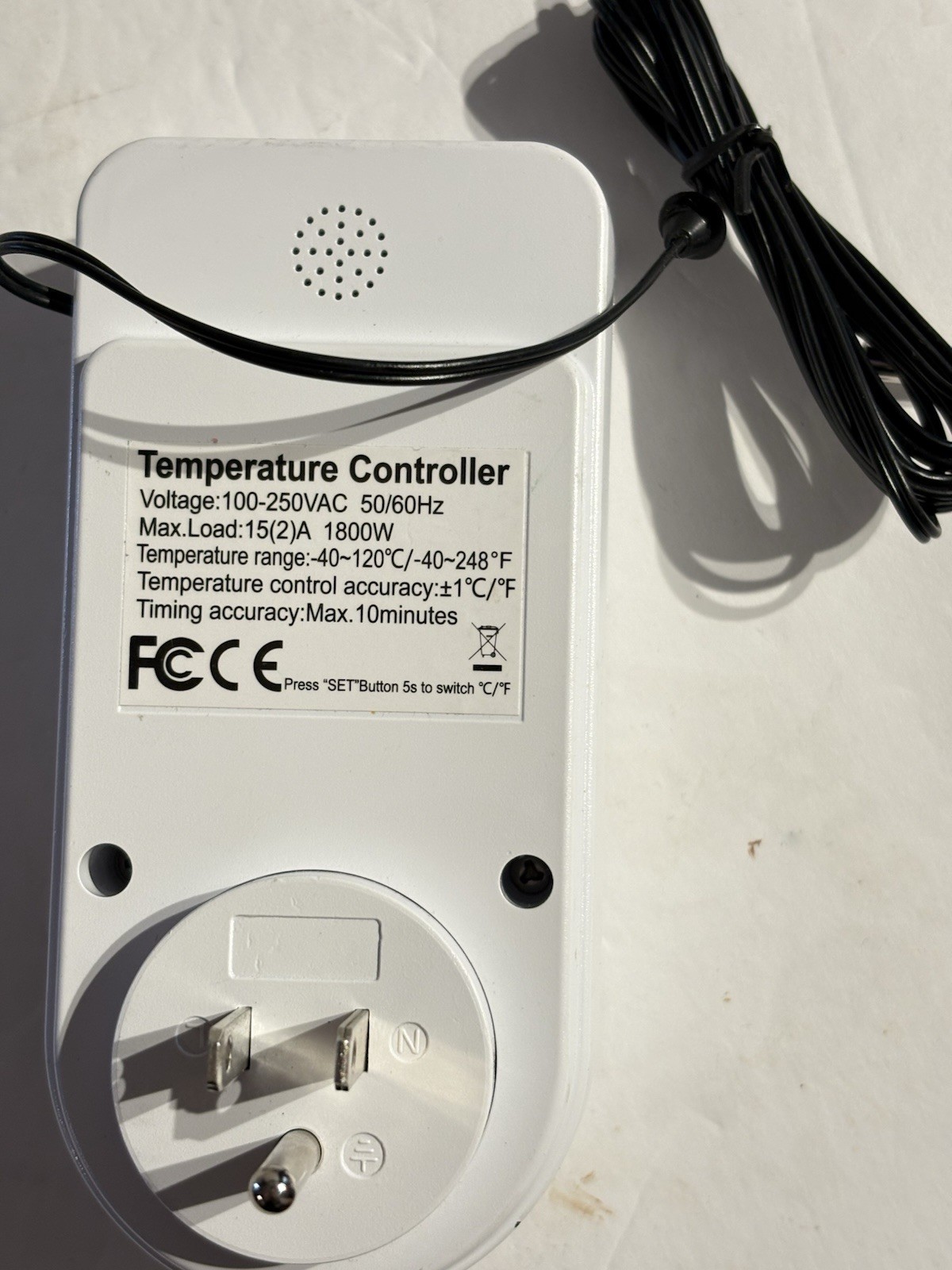 Digital Temperature Controller Thermostat Plug 100-250V 1800W Probe gallery