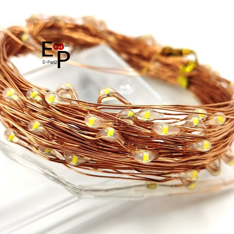LED String Fairy Lights Copper Wire Battery Powered Waterproof 20 / 50 / 100 LED gallery