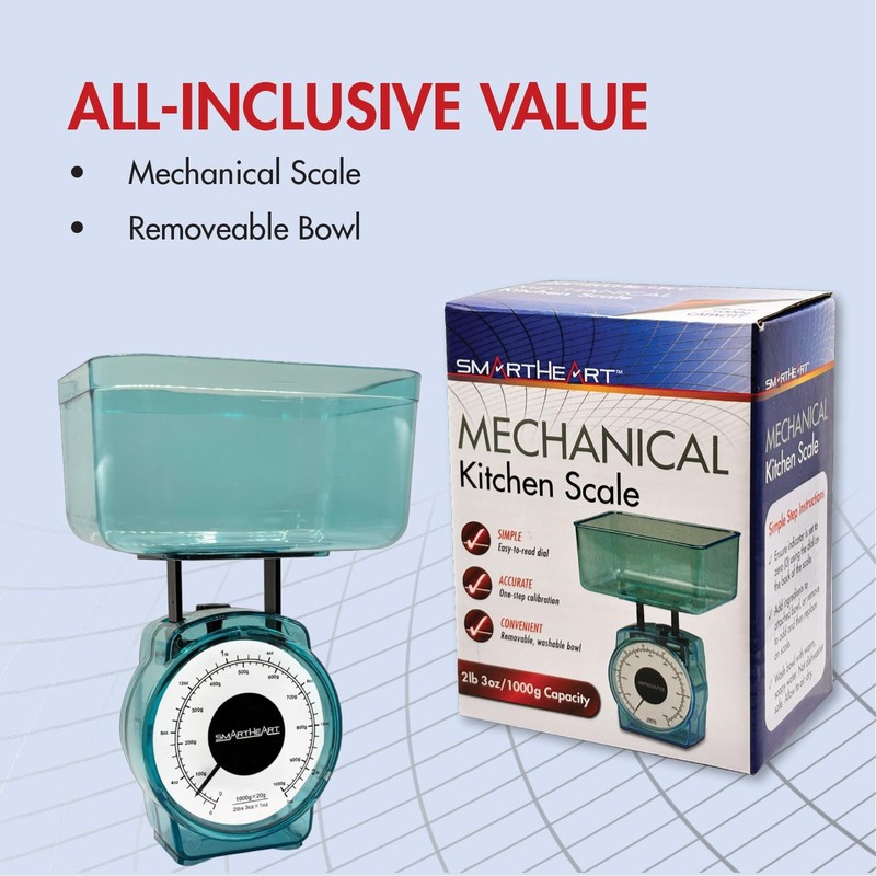 Mechanical Kitchen Scale | Simple One-Step Calibration | Precise Measurements... gallery