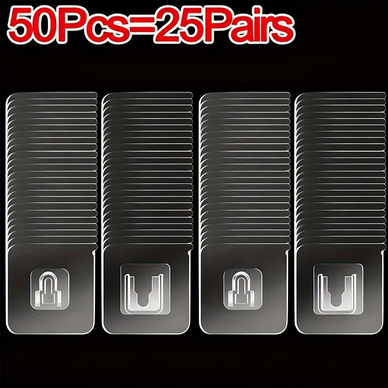 Double-Sided Adhesive Wall Hooks, Suction Cup, No-Drill for Home Office gallery