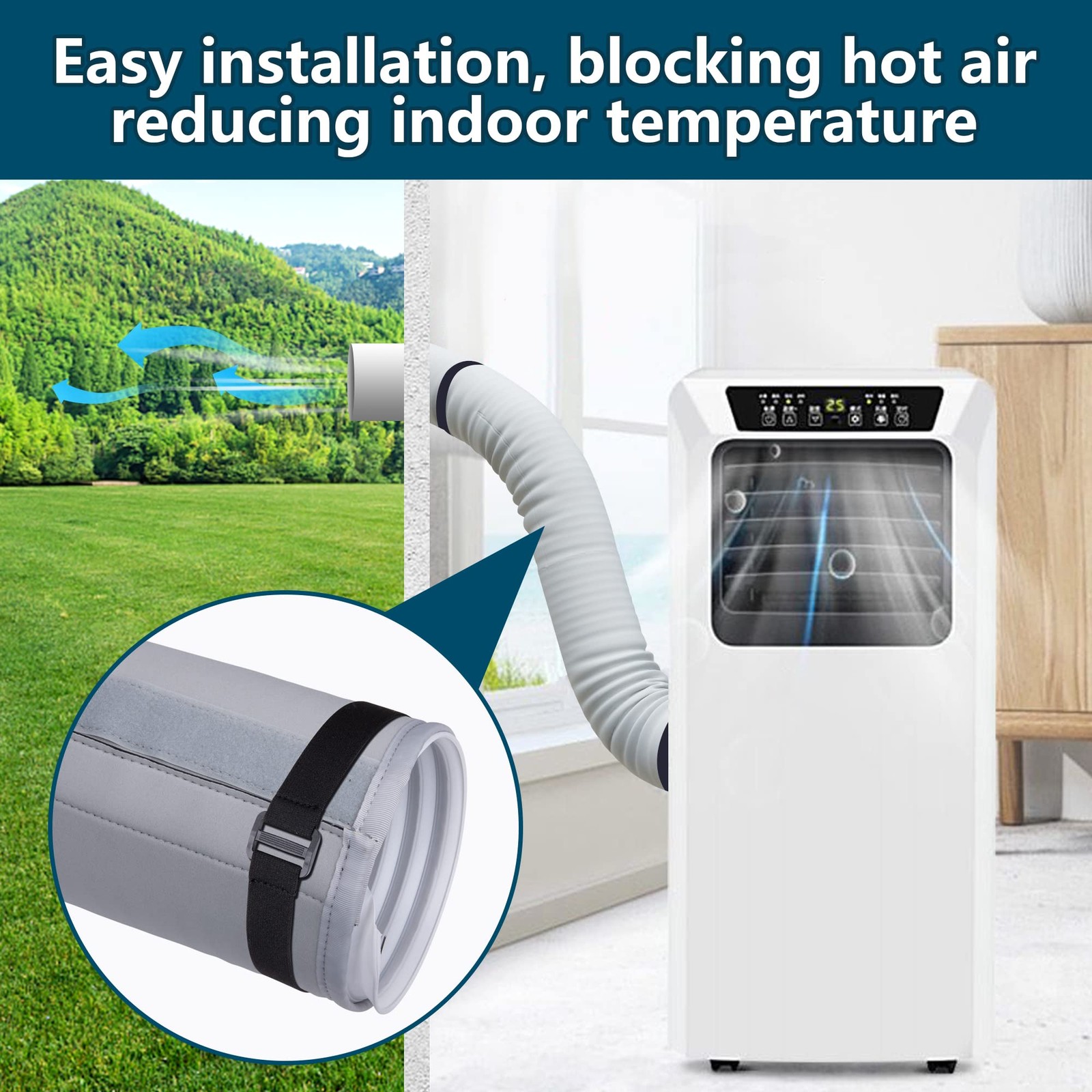 Air Conditioner Hose Cover Wrap - AC Hose Duct Vent Cover Sleeve Insulated Cover gallery