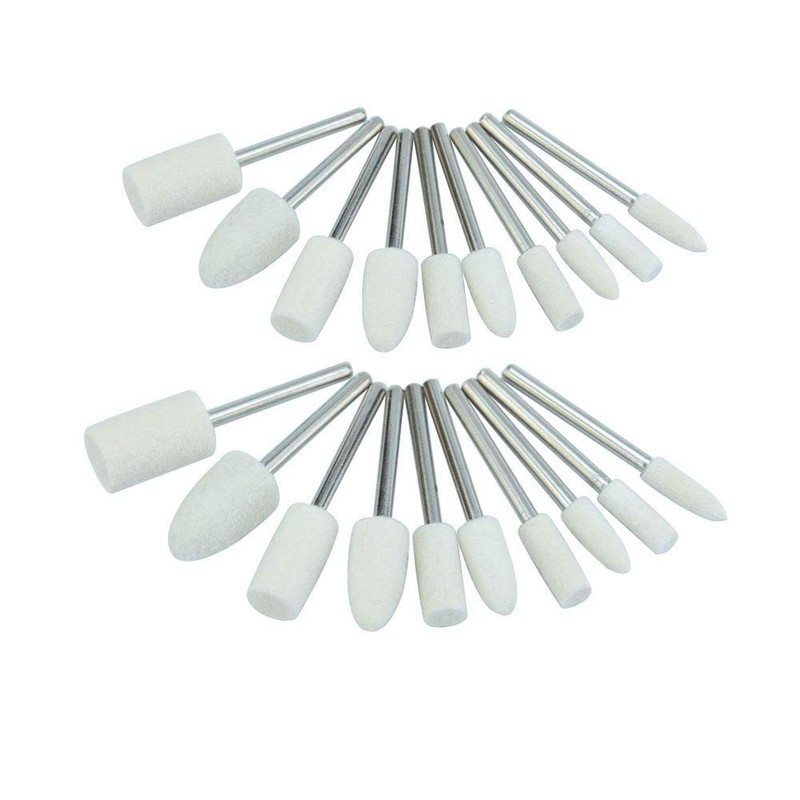 20 Pcs Wool Felt Polishing Wheels Grinding Bits for Dremel Rotary Tool gallery