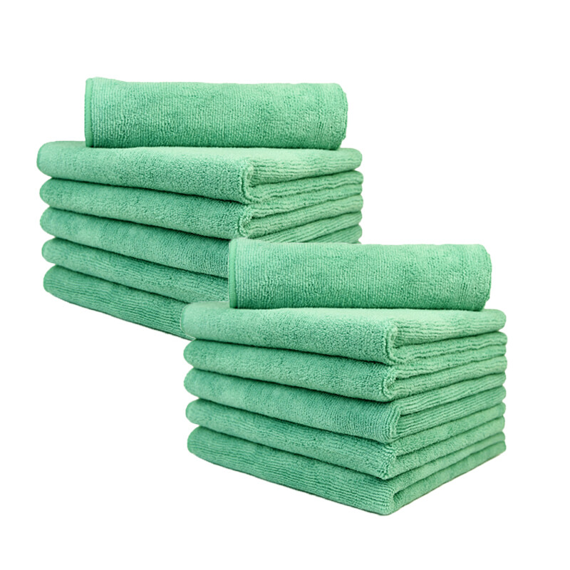 Bulk Microfiber Towel Cleaning Cloths All-Purpose 16"x16" No Scratch Detailing