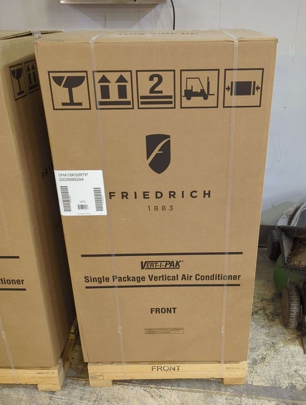 Vert-I-Pack Single Package Vertical 17,000 BTU Air Heat Pump, Model VHA18K50RTP gallery