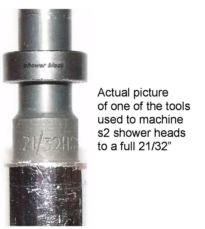 High Pressure Shower Head Modified to 12..5gpm Ultra Highest Blaster Model s2 gallery