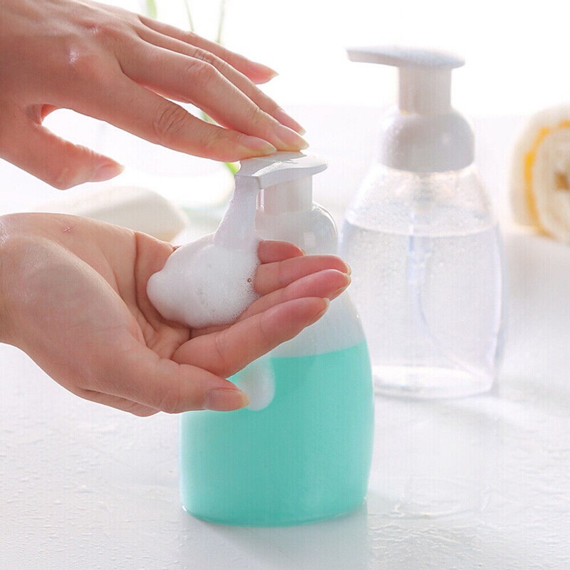 5PC Clear Gel Plastic Shower Foaming Bottle Soap Dispenser Liquid Pump Container gallery