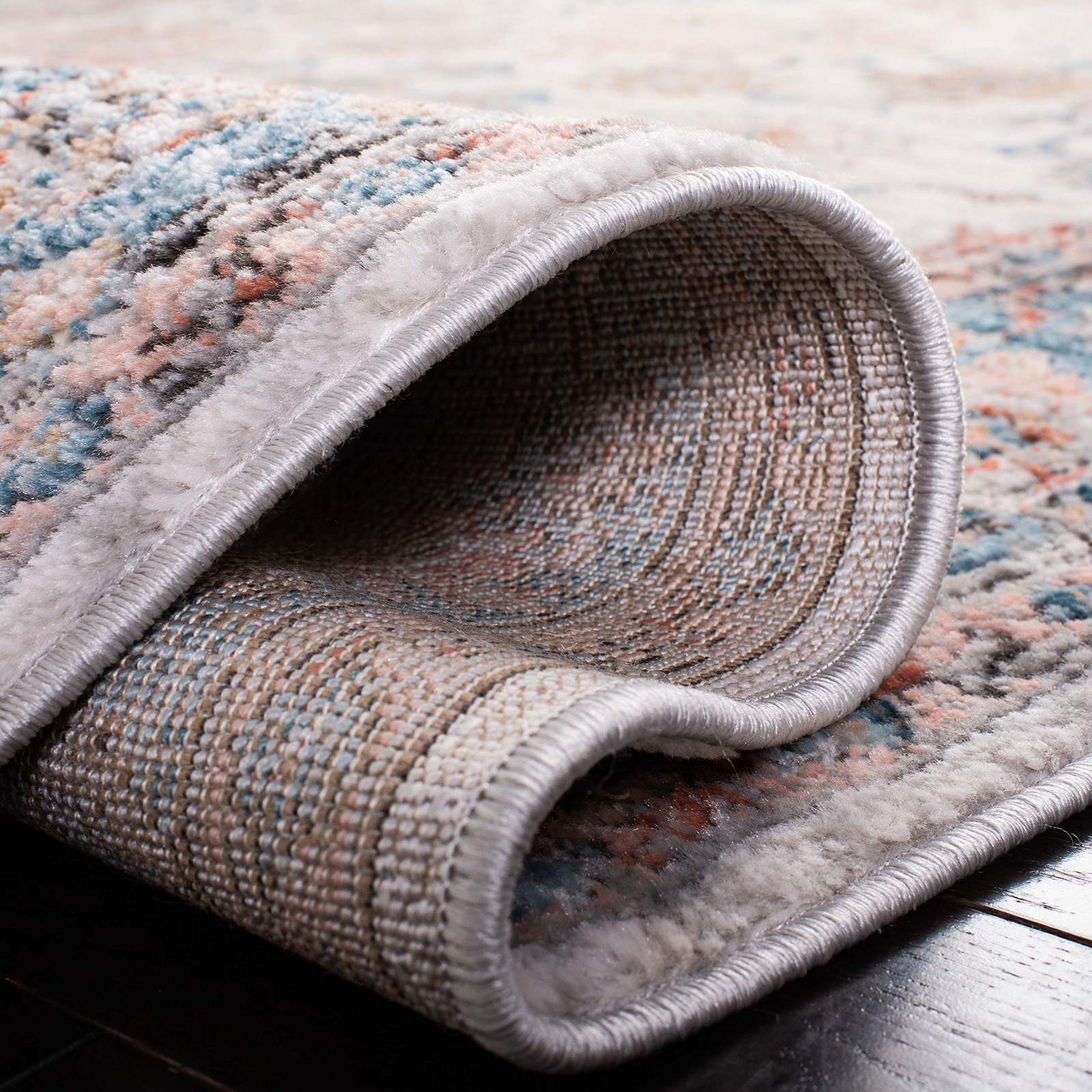 Safavieh Shivan Collection 53 X 76 Grey/Blue Shv797F Oriental Distressed gallery