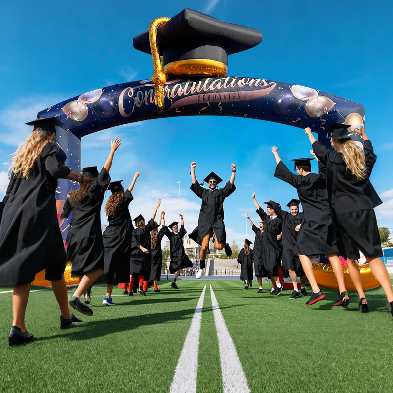 Large 21Ft Graduation Inflatable Arch with Built-in Blower for Ceremony Party gallery