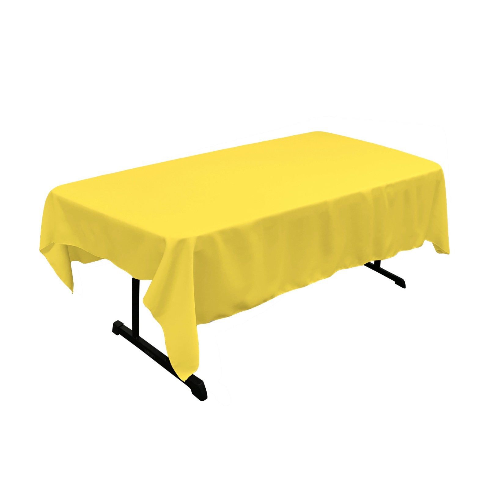 LA Linen Polyester Poplin Rectangular Tablecloth, 60 by 84-Inch. Made in USA gallery