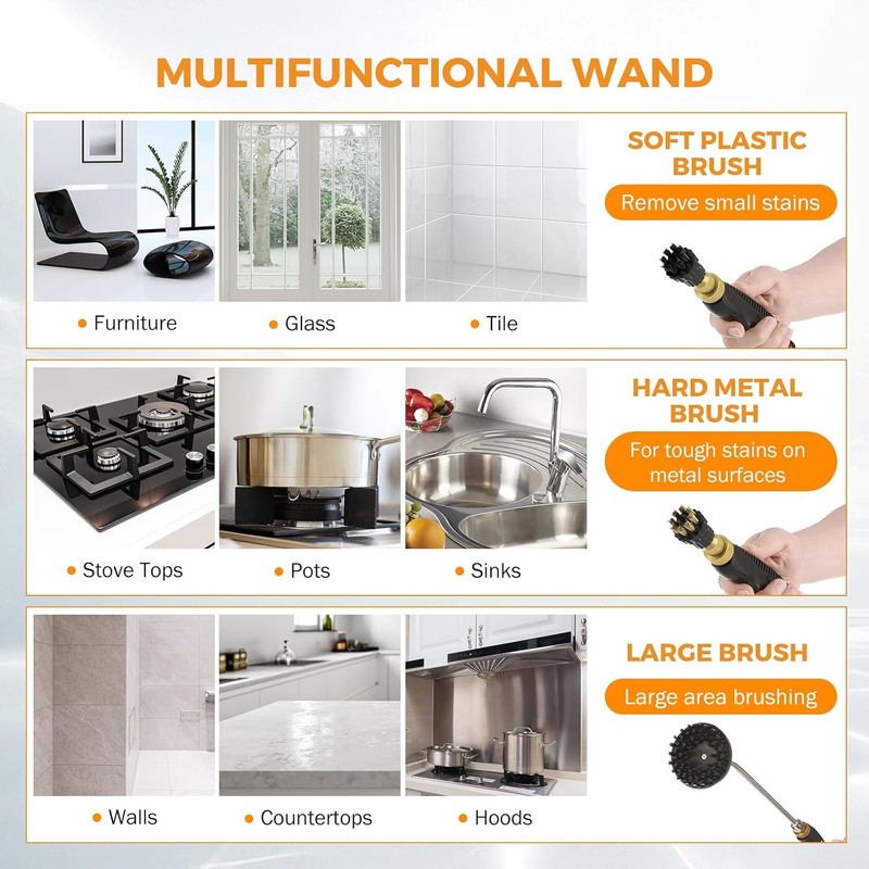2500W Handheld Steam Cleaning Machine High-Temp Pressure Washer Auto Detailing gallery