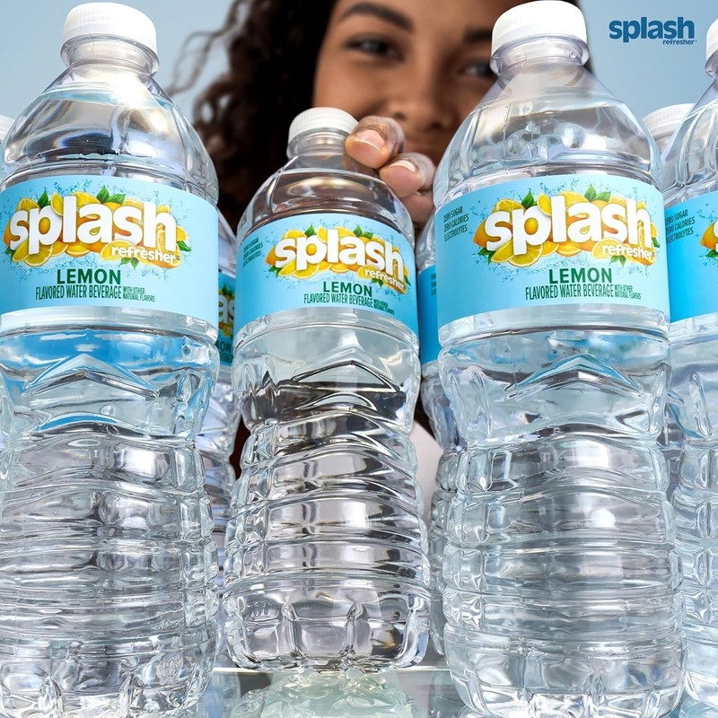 Splash Refresher Lemon Flavored Water, 16.9 Fl Oz, Plastic Bottle Pack of 6 gallery