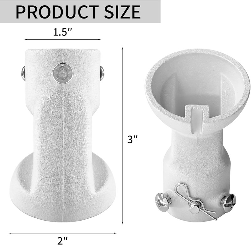 Universal Ceiling Fan Adapter for Angled Ceilings up to 45° - White gallery