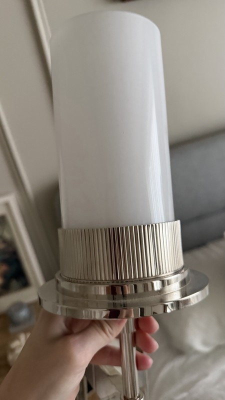 Visual Comfort Beza Medium Tail Sconce (RB2010) Polished Nickel Finish gallery