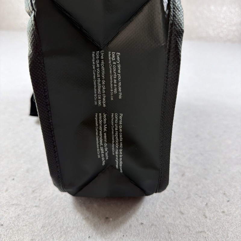 Lululemon Hunter Green Solid Reusable Shopping Bag Tote Eco-Friendly gallery