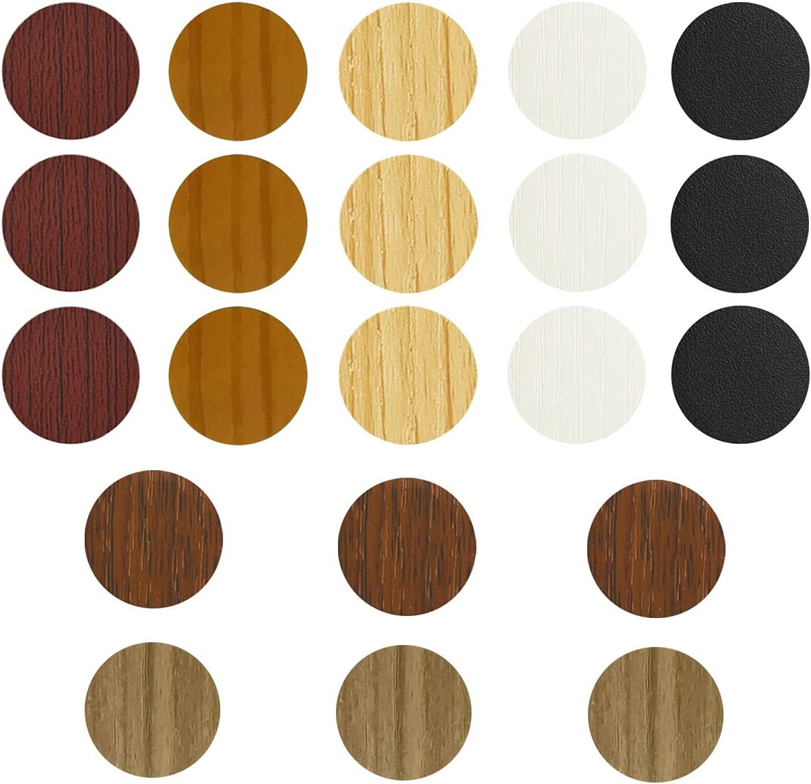 PVC Cover Caps Adhesive Screw Hole Stickers 378 PCS for Wall Vinyl Wood Furnitur gallery