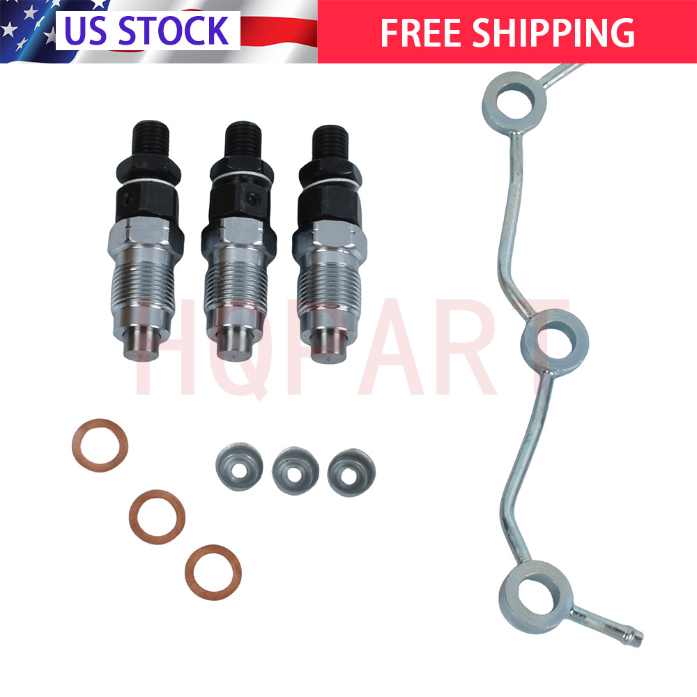 Fuel Injectors & Fuel Return Overflow Pipe Fit Kubota 16001-53900