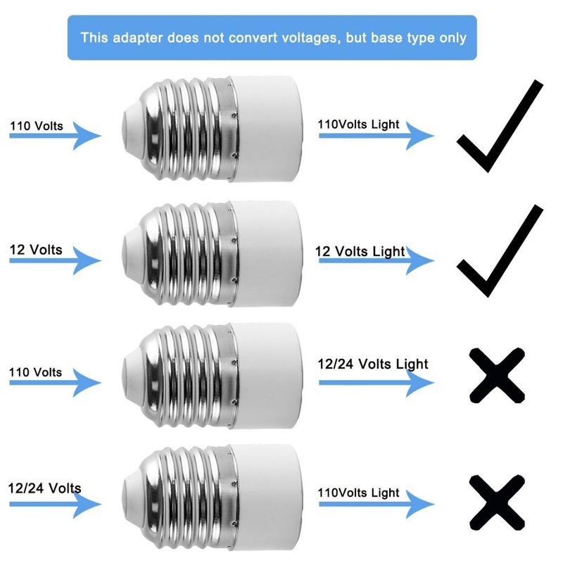 10pcs E26/E27 to MR16 Converter Adapter Medium Base Screw to MR16 GU5.3 G4 MR11 gallery