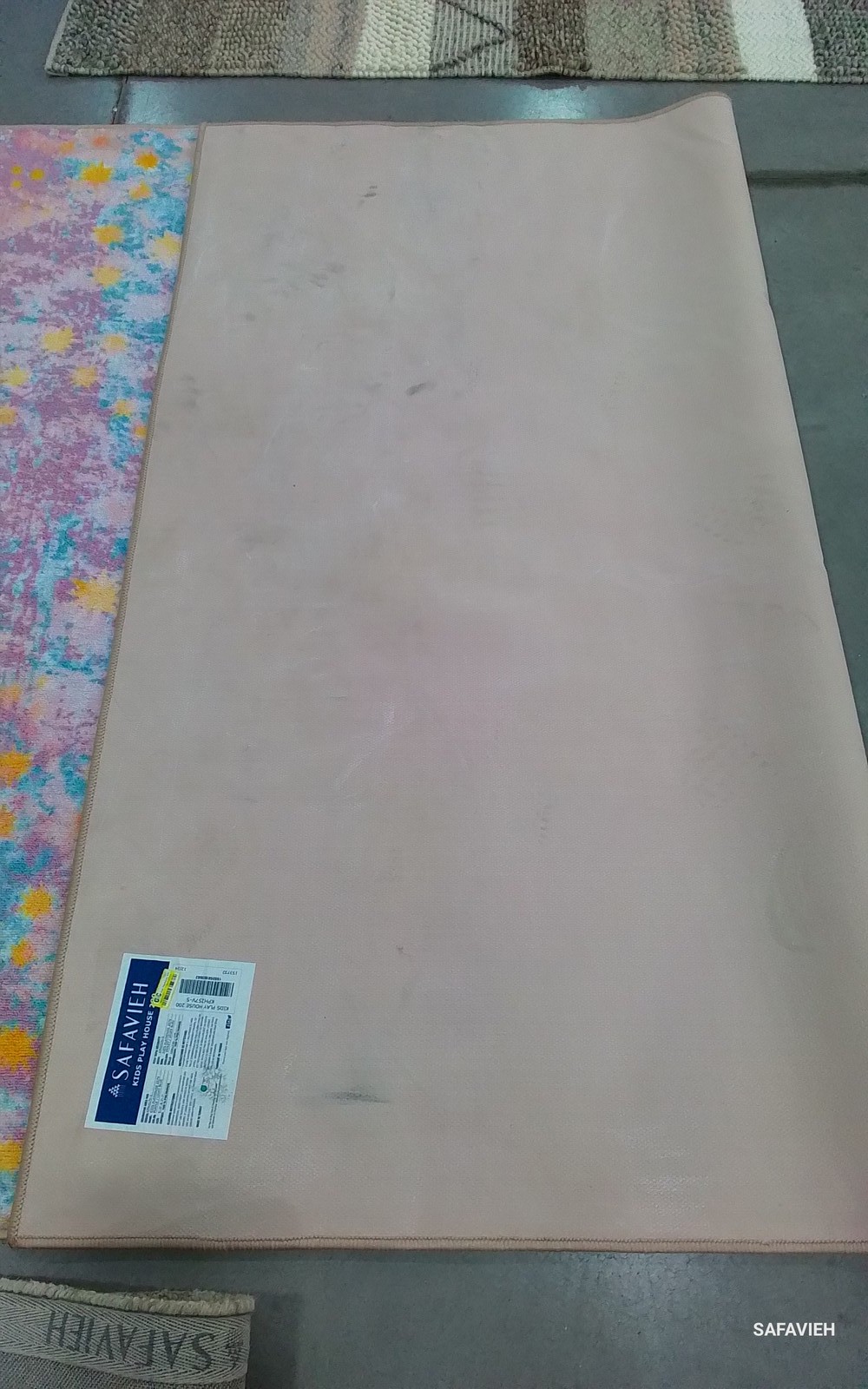 PURPLE / LTBLUE 5'-5" x 7'-7" Back Stain Rug, Reduced Price 1172802078 KPH257V-5 gallery