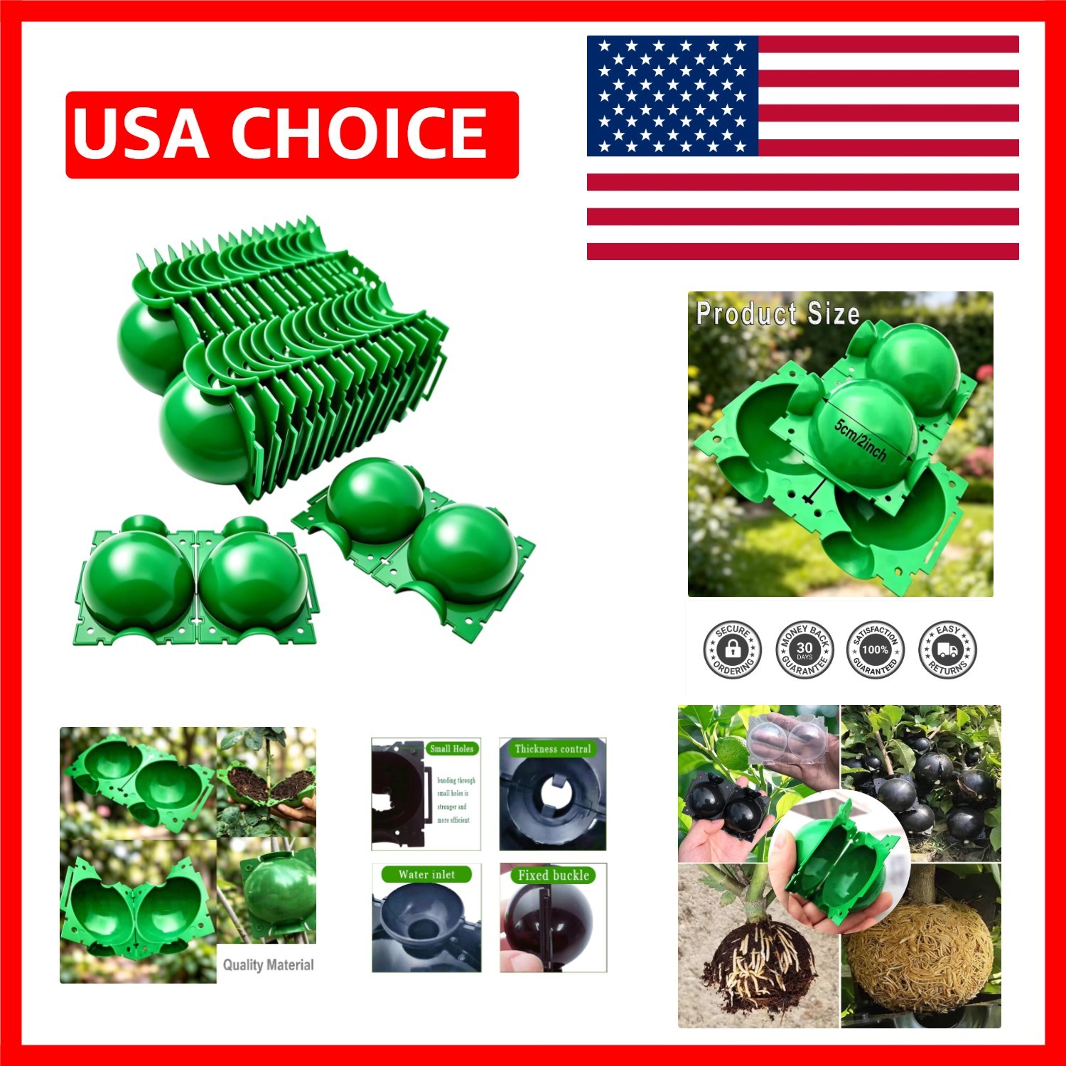 15PCS Invisible Plant Propagation Balls - 5cm Diameter for 1cm Stems gallery