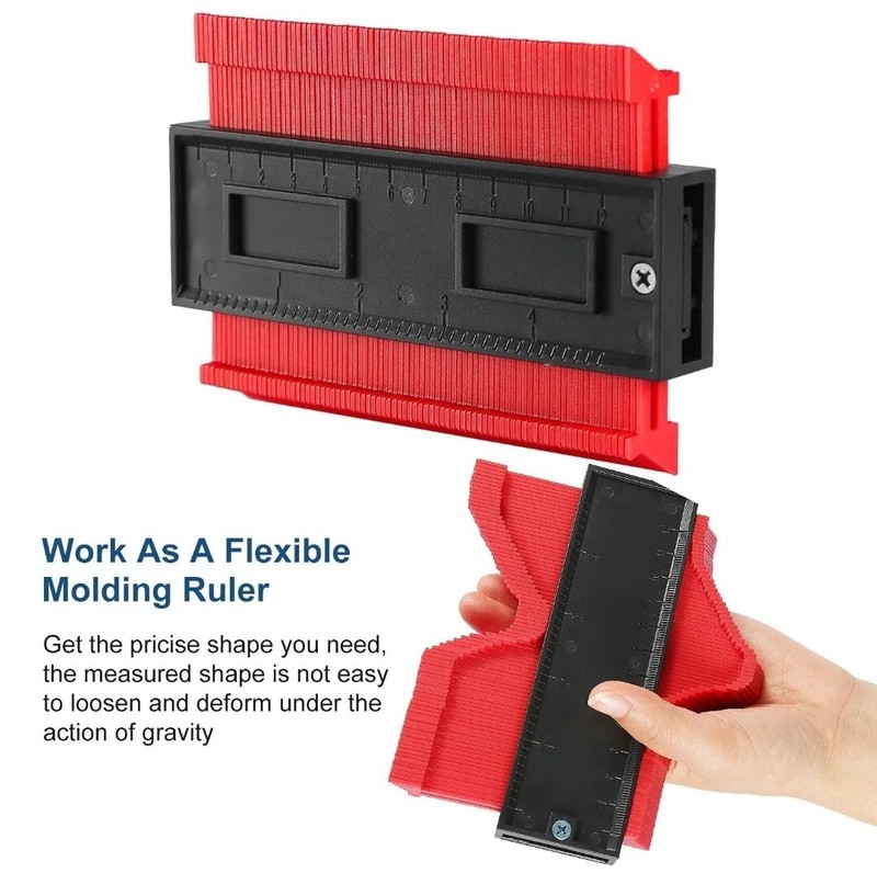 Shape Profile Contour Gauge Plastic Tool Duplicator Irregular Template Tracing gallery