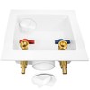 EFIELD Washing Machine Outlet Box , 1/4 Turn Brass Valves , 1/2" Crimp Pex Inlet gallery