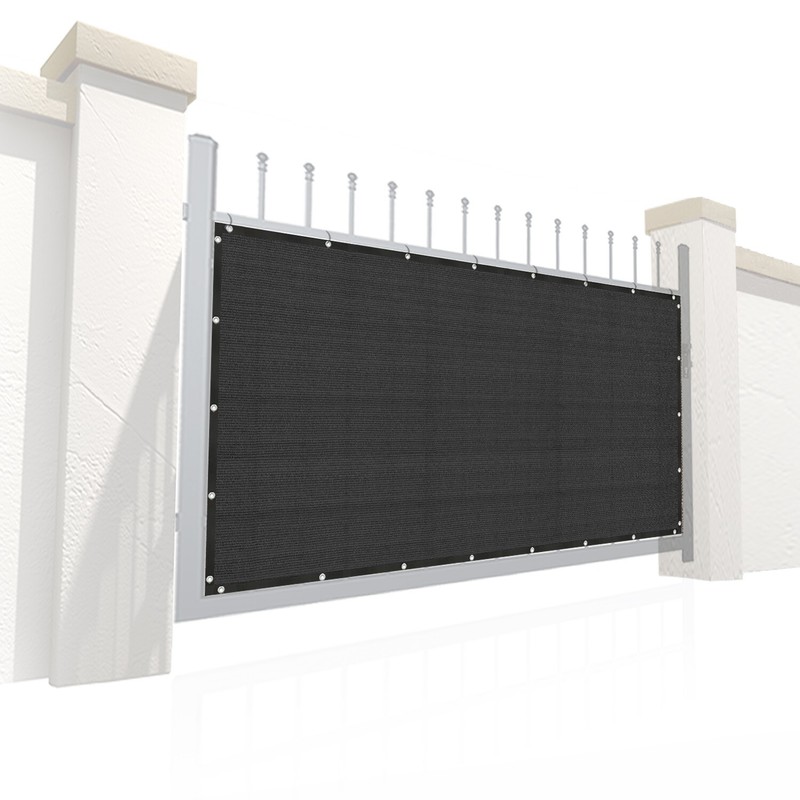 Custom Gate Barrier Privacy Screen Panel Mesh 90% UV Block w/ Grommets / 12'' gallery