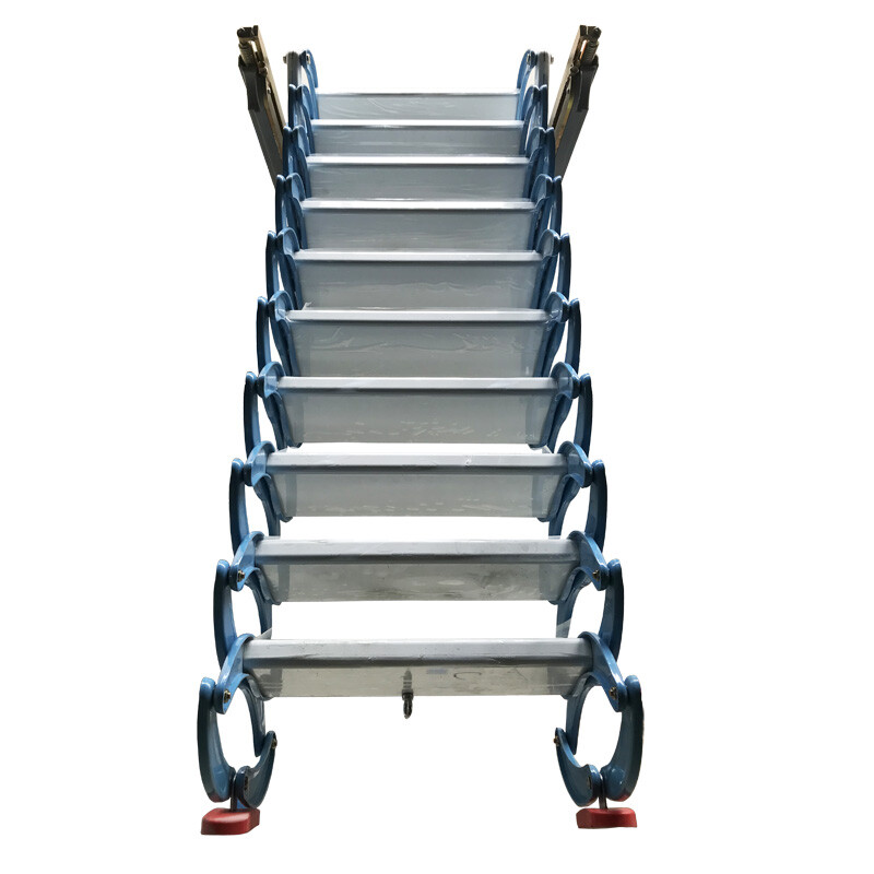 Attic Extension Ladder 9.2ft Frame Wall Mounted Loft Ladder 10+2 Steps-USED gallery