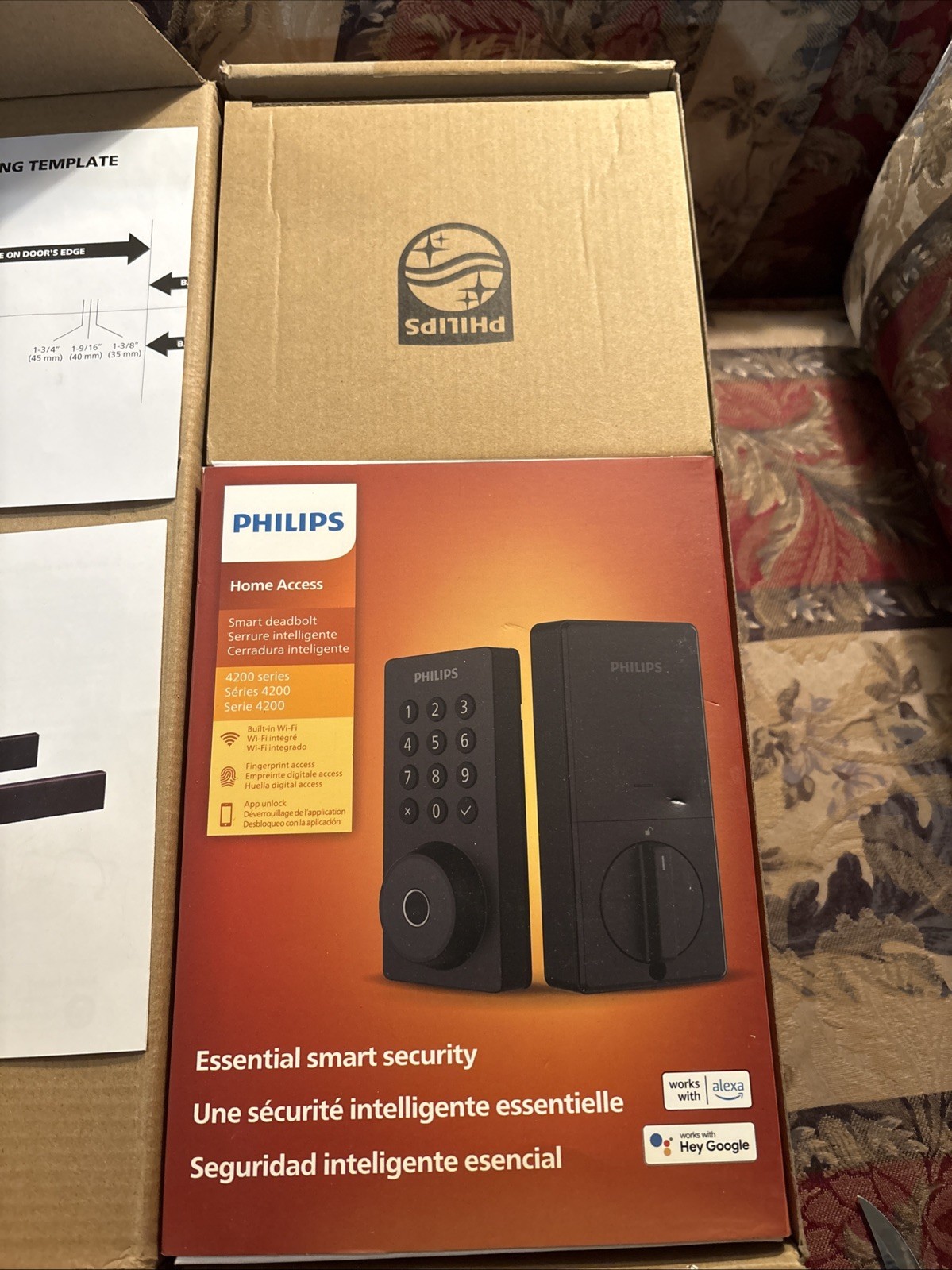 Phillips 4200 Series WiFi Fingerprint BLACK Smart Deadbolt & Door Handles gallery