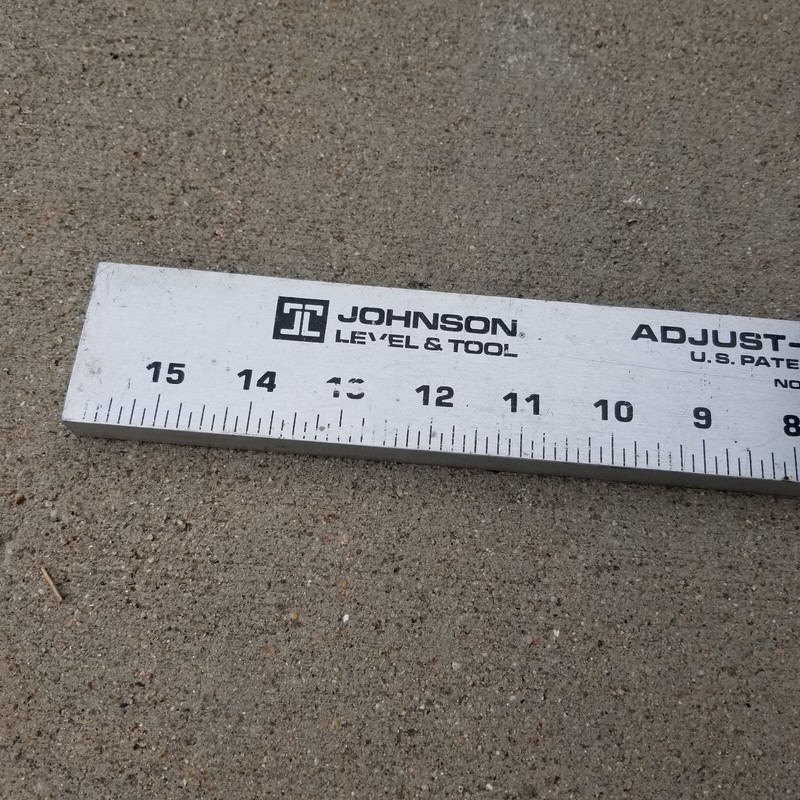 Johnson Adjust-A-Square Heavy Duty Aluminum Adjustable Ruler 48" gallery