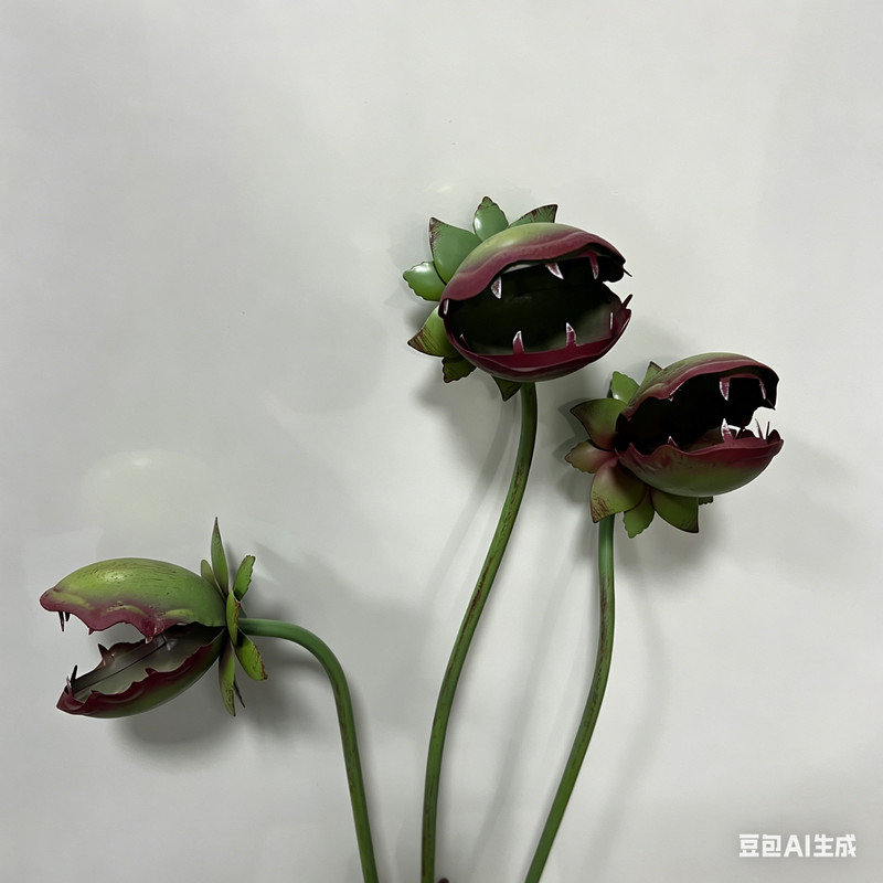 Venus Flytrap Metal Garden Stake,Man-Eating Flower Lawn Metal Yard Art Decor gallery