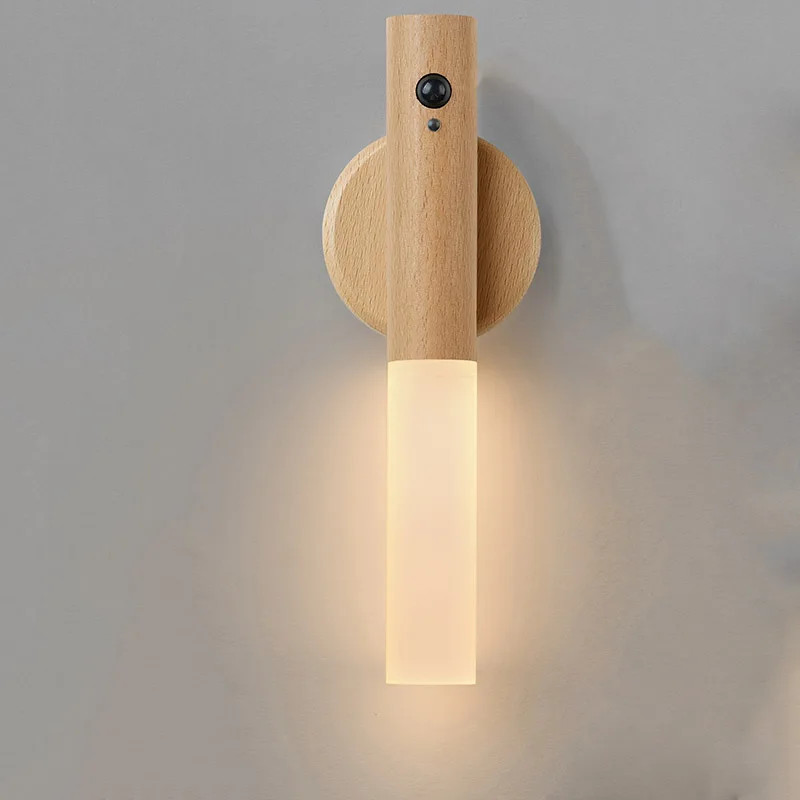 Veilleuse LED Murale Rechargeable Détecteur Mouvement Magnétique Portable