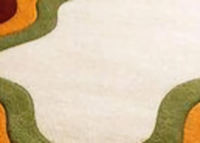 Multicolor Irregular Hand Made Tufted Wool Area Rug For Home Decor Carpet gallery